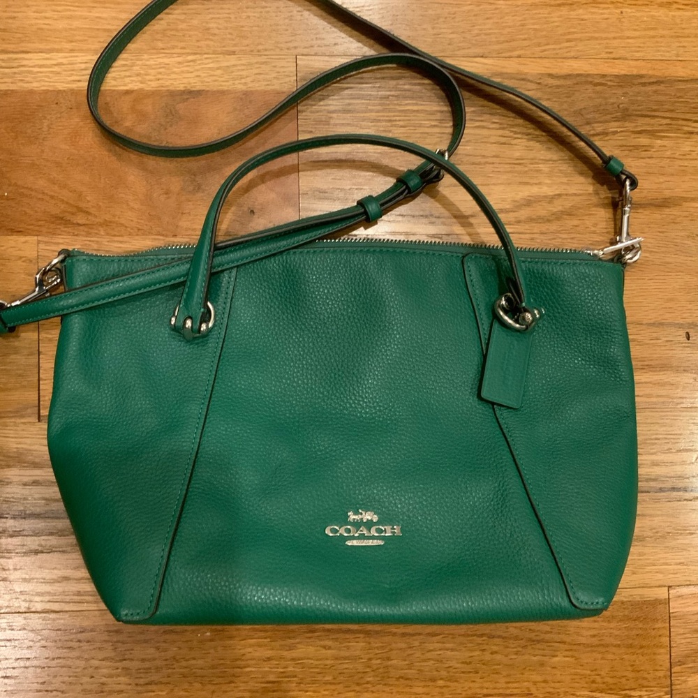 Coach Pebbled Leather Handbag Like New